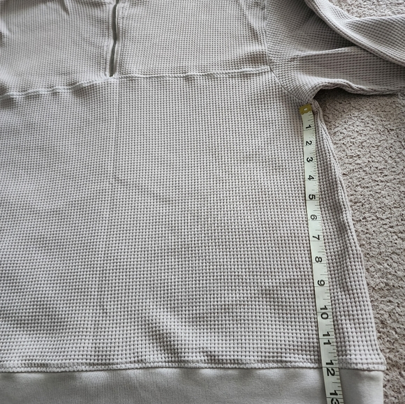 Cotton Citizen New waffle knit cotton sweater. Turtleneck.  Half-zip closure. - Picture 10 of 11